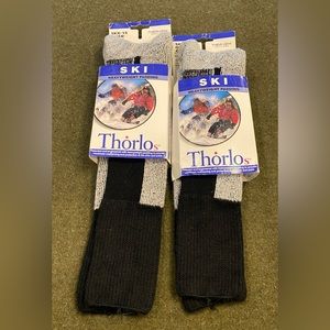 NEW-Thorlos Ski Socks, Unisex size Large Men’s 9-12.5 Women’s 10.5-13, Black